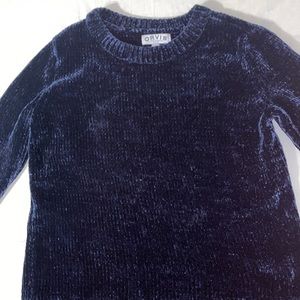 A dark blue navy Orvis sweater.. brand new